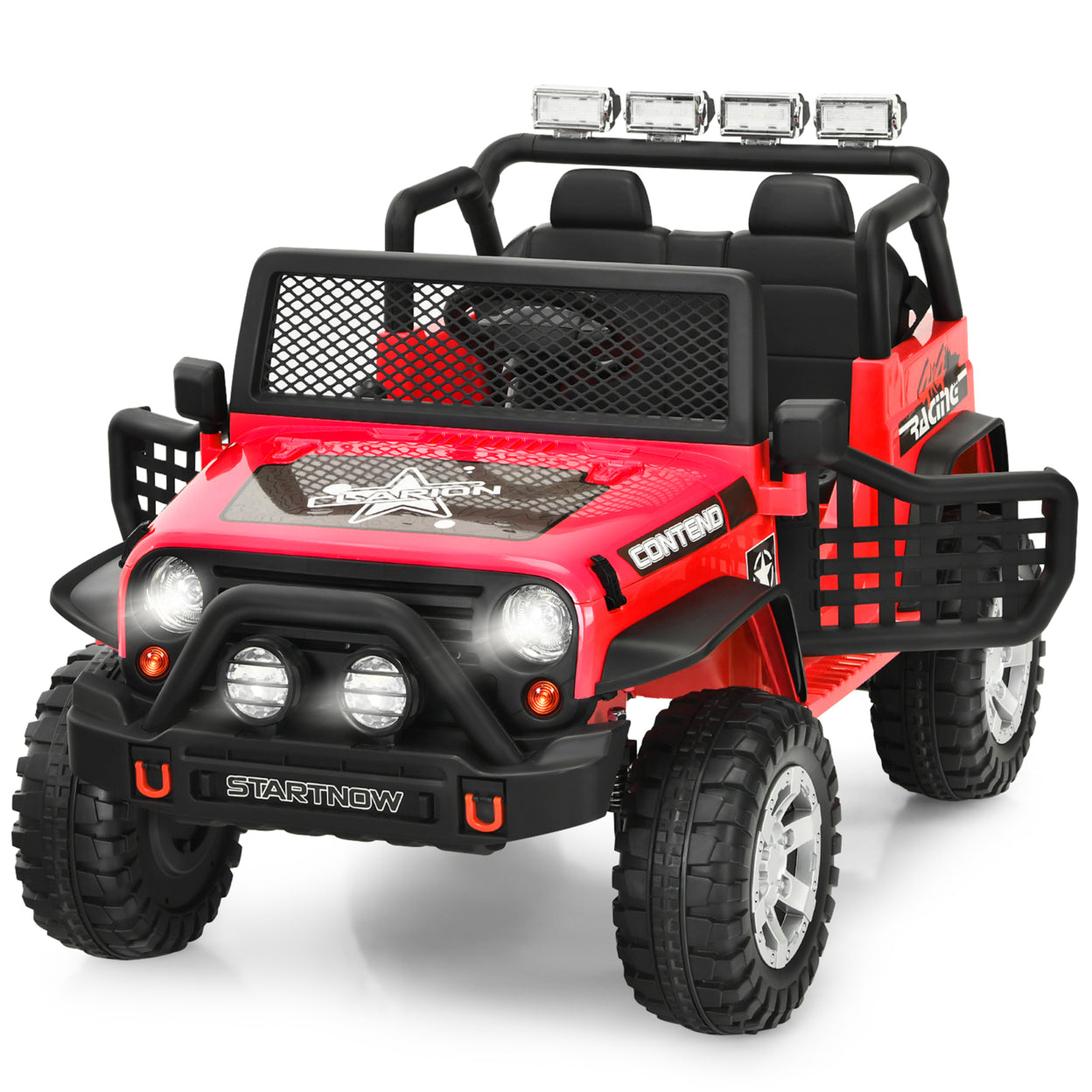 Electric Kids Ride On Car Truck with MP3 Player, Horn, and Remote Control - 12V