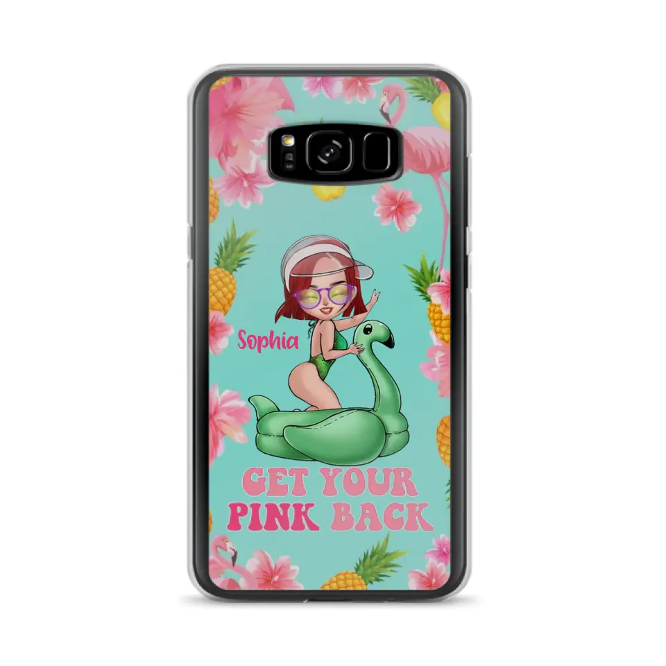 Custom Personalized Bikini Girl Phone Case - Gift Idea For Girl - Get Your Pink Back - Cases For iPhone/Samsung