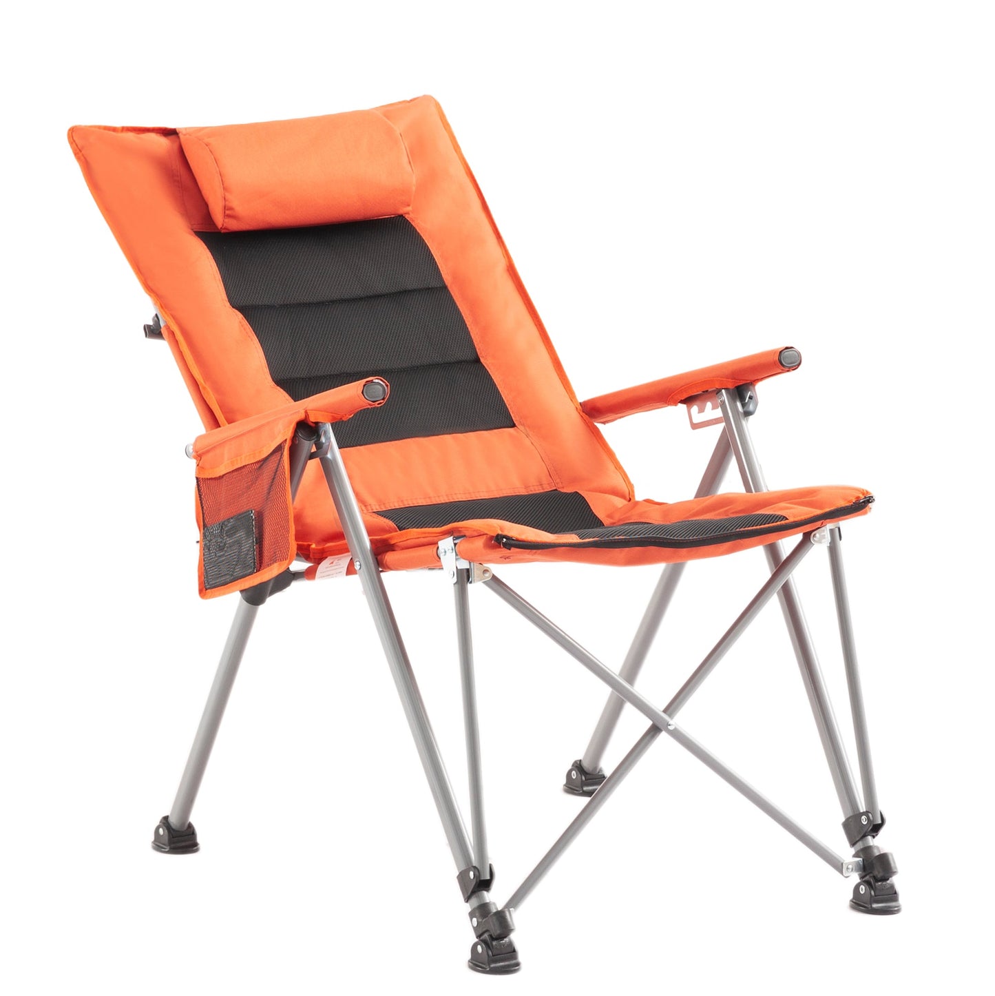 5-Position Adjustable Folding Camping Chair with Footrest