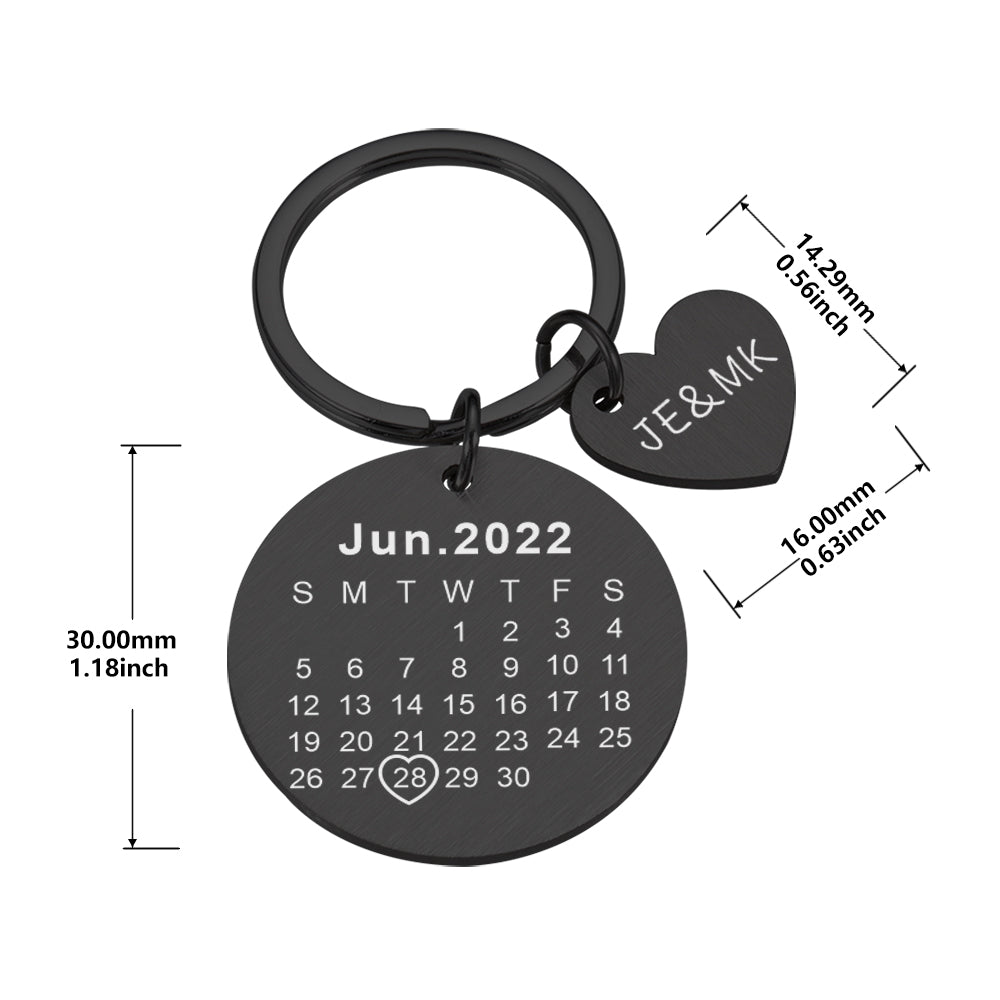 Stainless Steel Mirror DIY Pendant Outer Hole Round Card Keychain