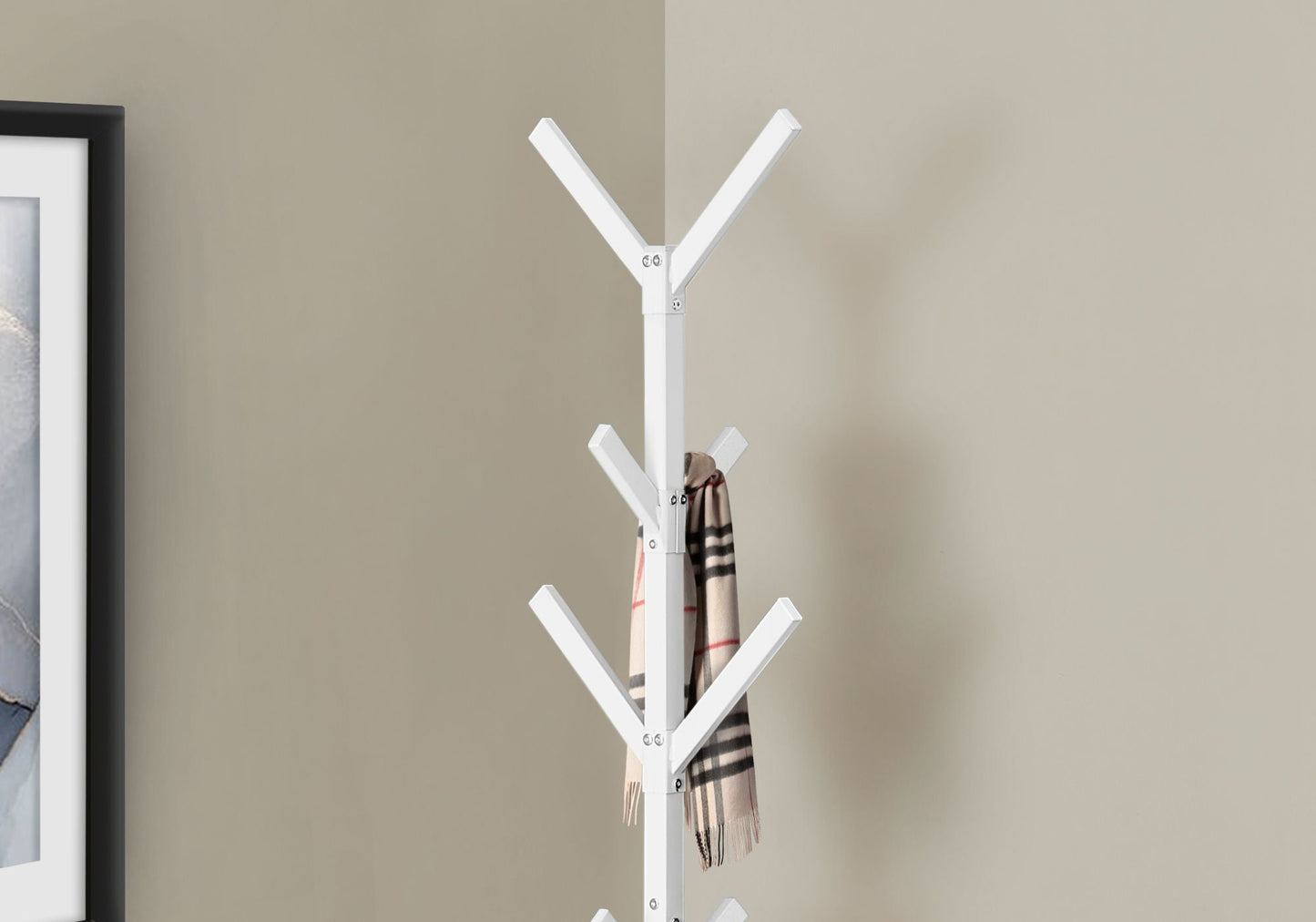 Coat Rack, Hall Tree, Freestanding, 8 Hooks, Entryway, Contemporary & Modern