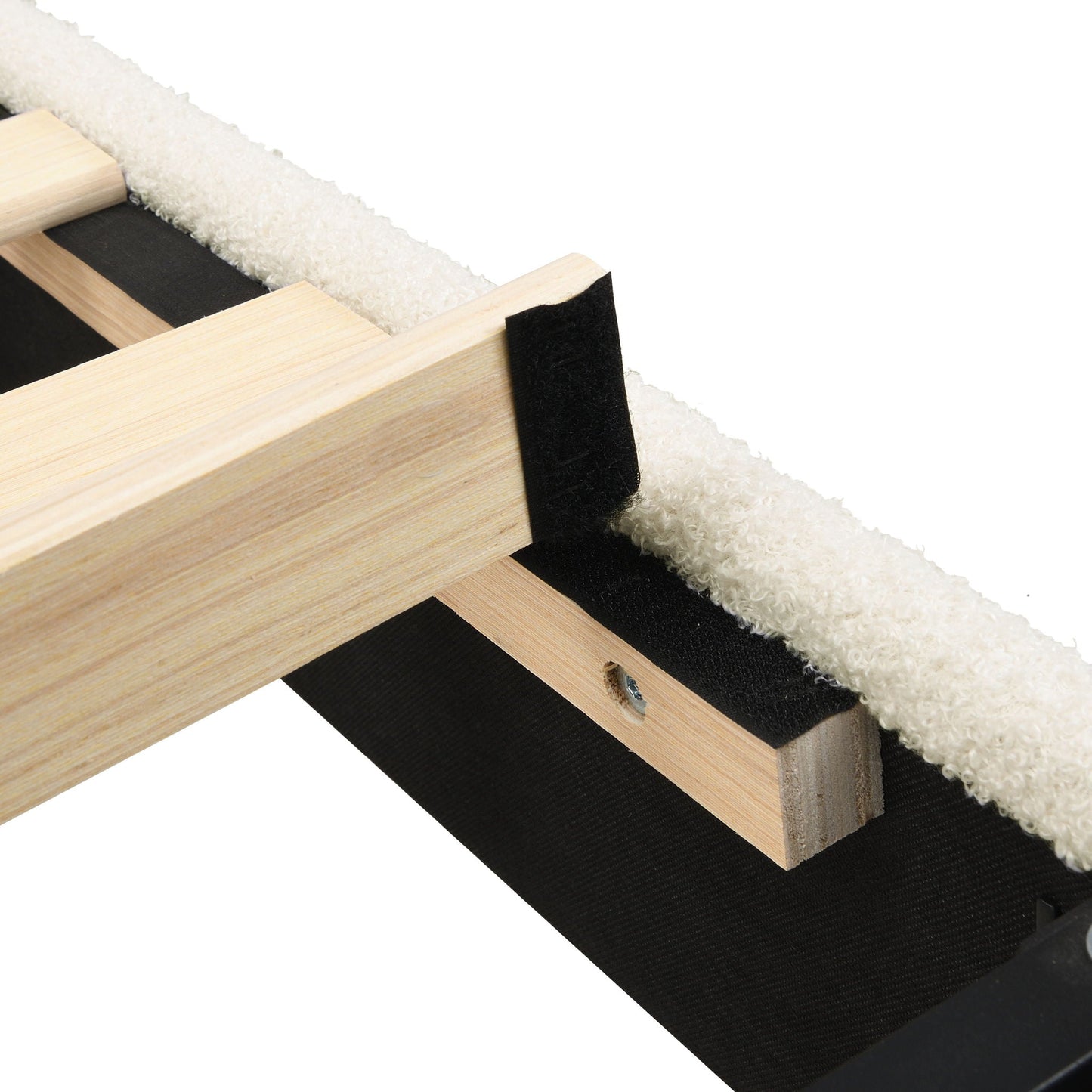 Platform Bed Frame With Tall Headboard And High Footboard