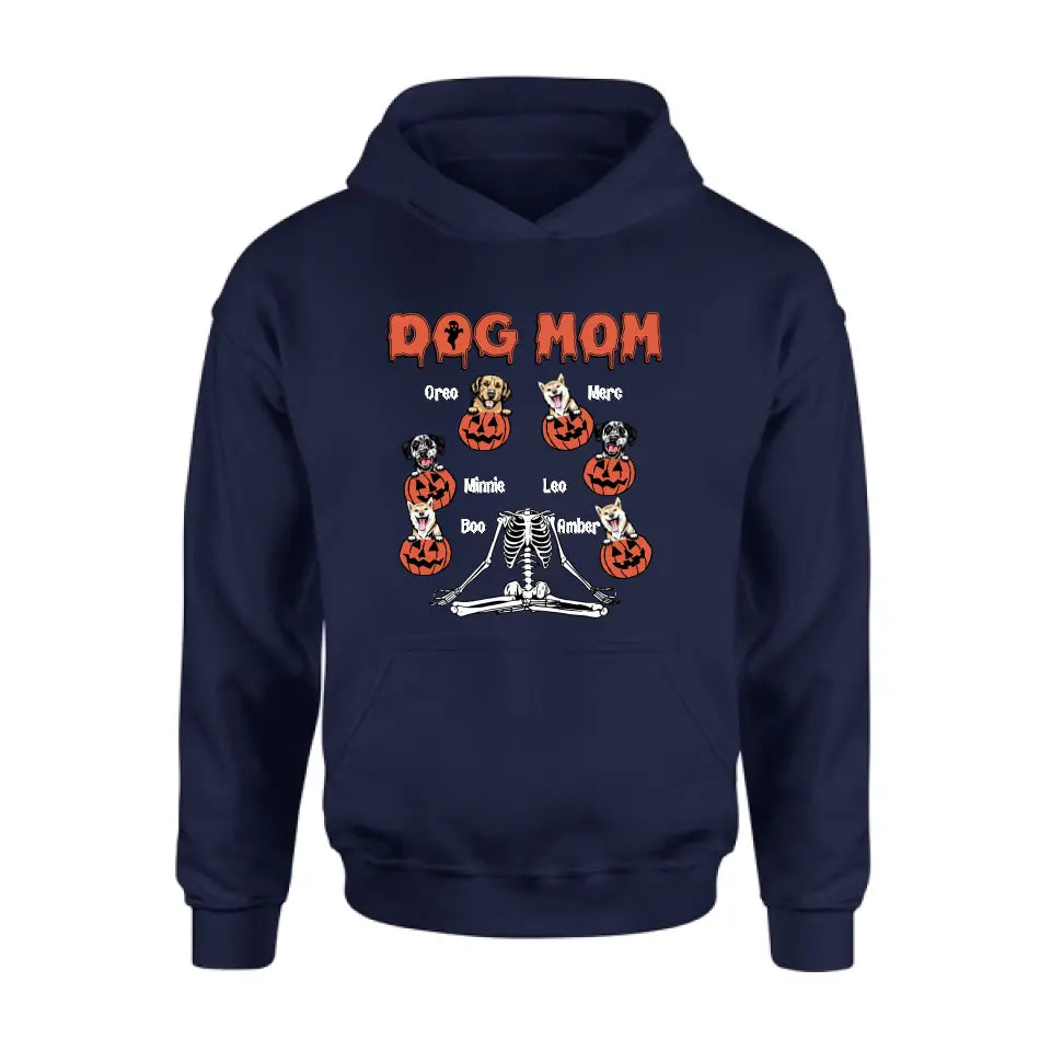 Personalized Dog/Cat Mom Shirt/Hoodie - Gift Idea for Halloween/Dog/Cat Lovers - Up to 6 Dogs - Dog Mom