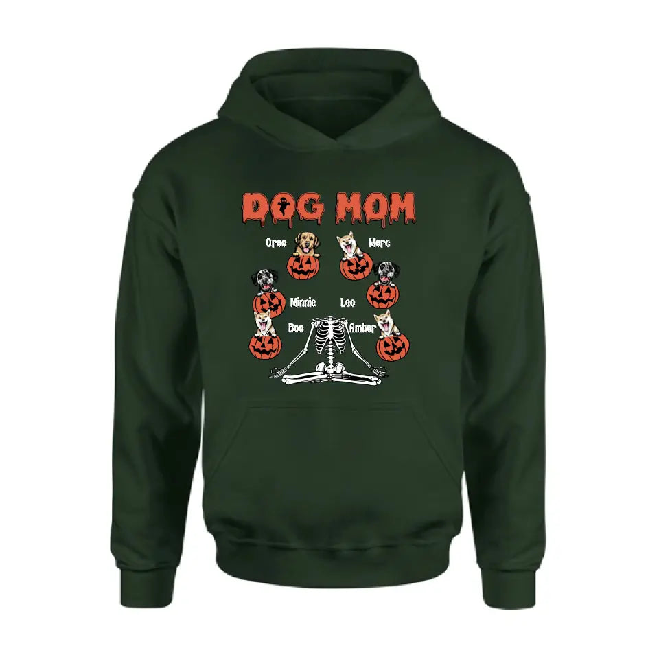 Personalized Dog/Cat Mom Shirt/Hoodie - Gift Idea for Halloween/Dog/Cat Lovers - Up to 6 Dogs - Dog Mom