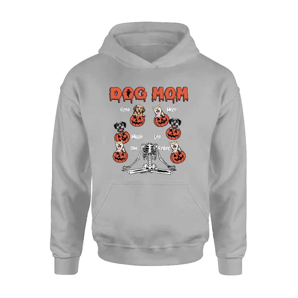 Personalized Dog/Cat Mom Shirt/Hoodie - Gift Idea for Halloween/Dog/Cat Lovers - Up to 6 Dogs - Dog Mom