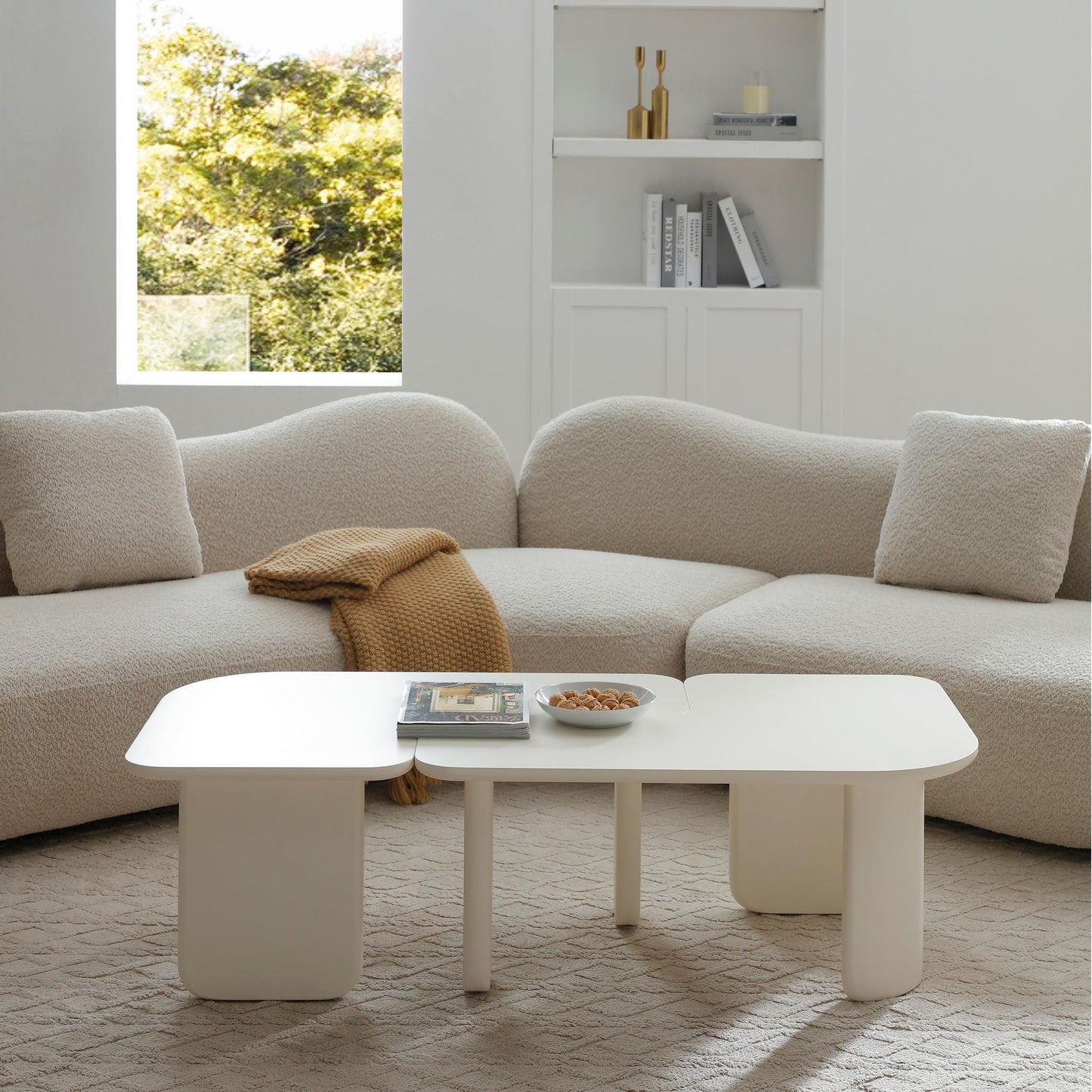 L-Shape Coffee Table For Living Room
