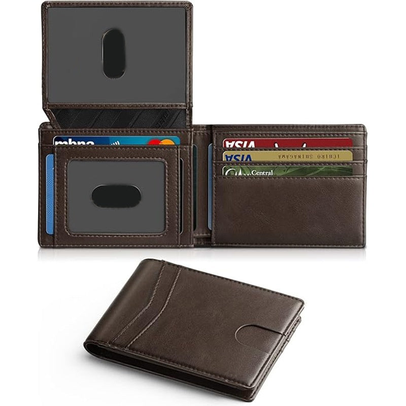 Carbon-fiber Flip-top Money Clip Double-folded Short Style