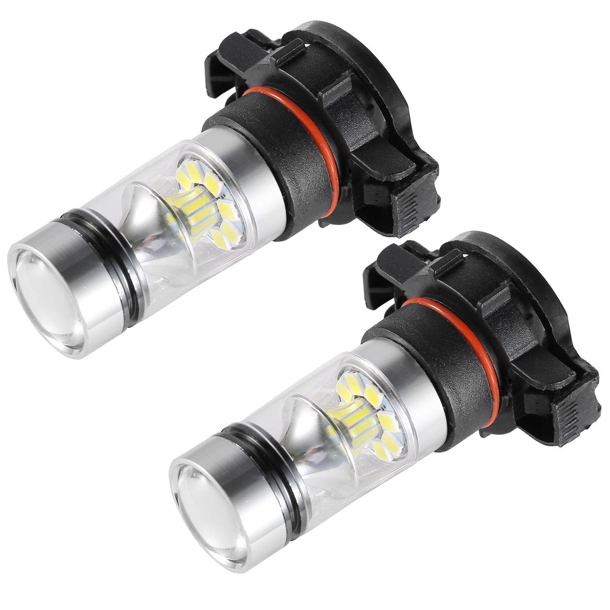 2PCS 1100LM 100W 5202 H16 LED Fog DRL Light Bulb IP68 Waterproof 20 2835 LEDs 360¡ Beam Angle 6000K White