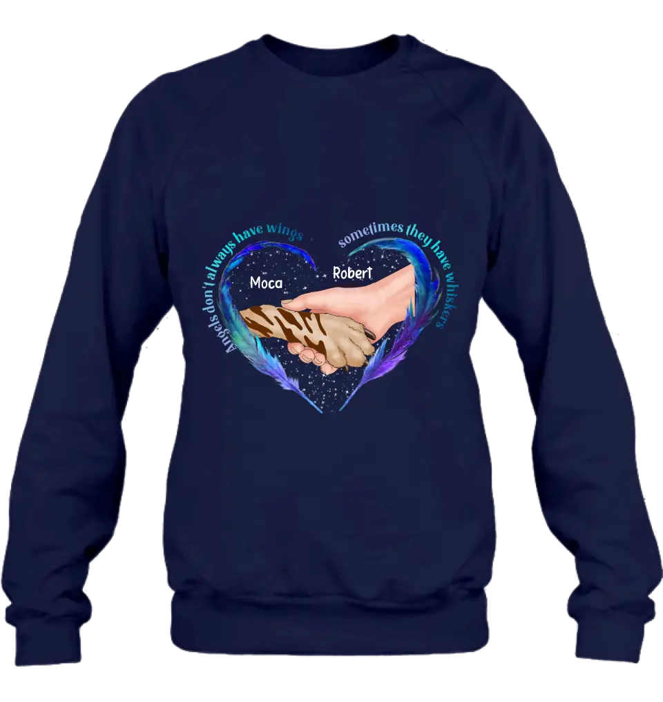 Personalized Memorial Dog Shirt/Hoodie - Memorial Gift Idea for Dog Owners - Angels Don't Always Have Wings Sometimes They Have Whiskers