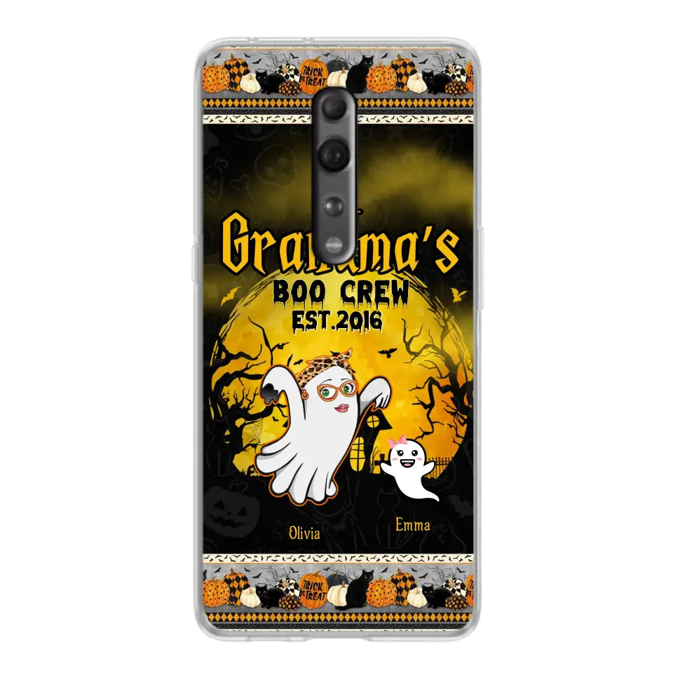 Personalized Grandma Phone Case - Halloween Gift For Grandma - Up to 7 Kids - Grandma's Boo Crew - Case For Xiaomi/ Oppo/ Huawei