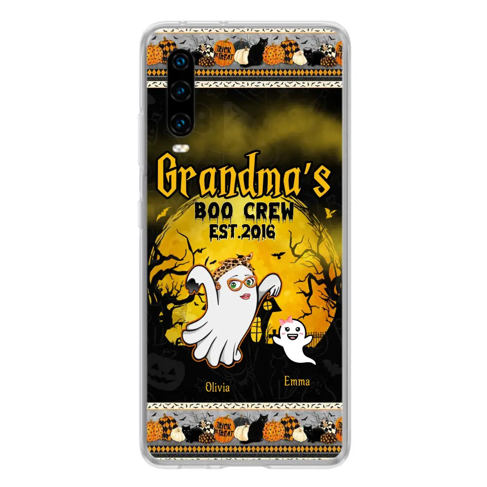 Personalized Grandma Phone Case - Halloween Gift For Grandma - Up to 7 Kids - Grandma's Boo Crew - Case For Xiaomi/ Oppo/ Huawei