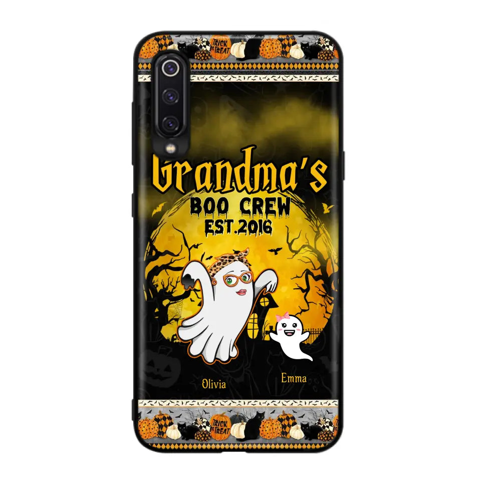 Personalized Grandma Phone Case - Halloween Gift For Grandma - Up to 7 Kids - Grandma's Boo Crew - Case For Xiaomi/ Oppo/ Huawei
