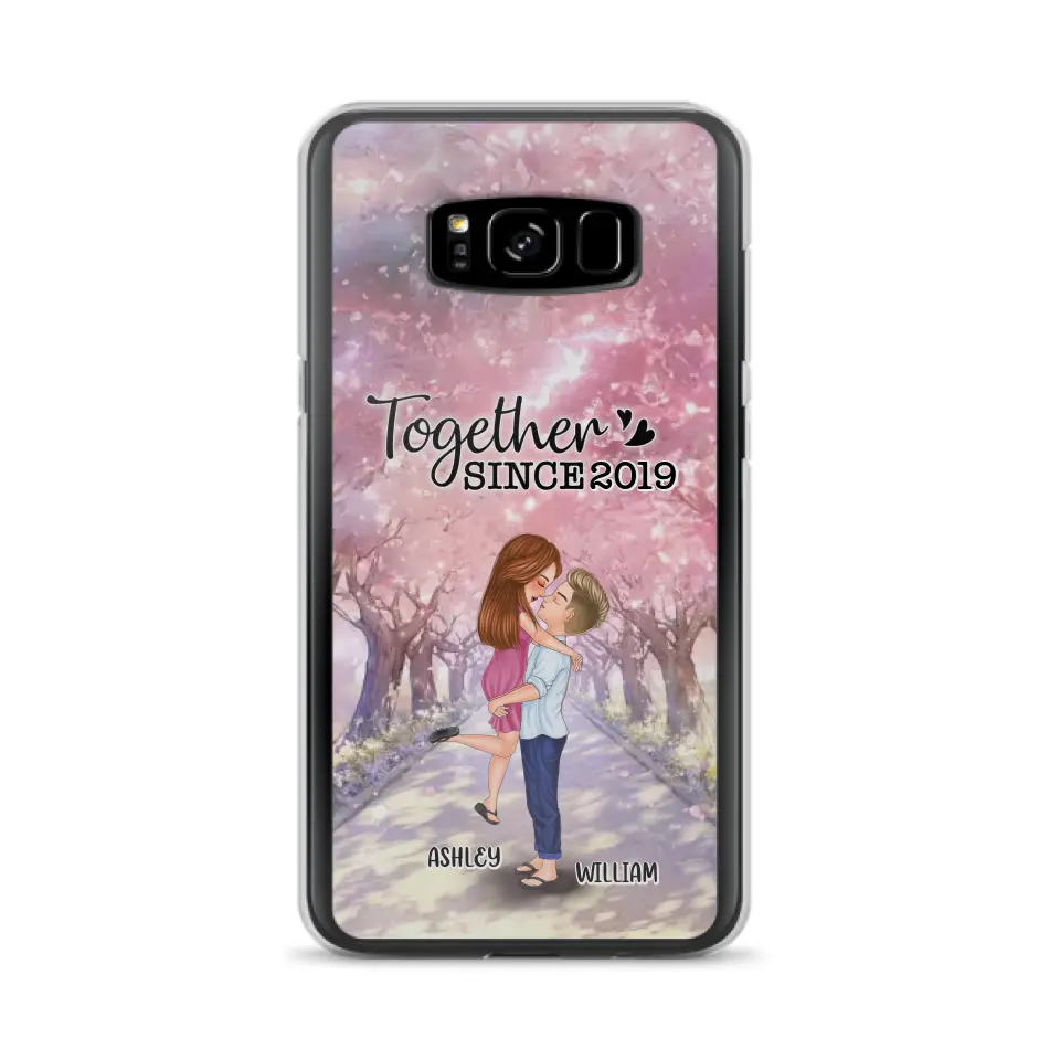 Personalized Couple Phone Case - Wedding/Anniversary Gift Idea for Couple - Together Since 2019 - Case For iPhone/Samsung