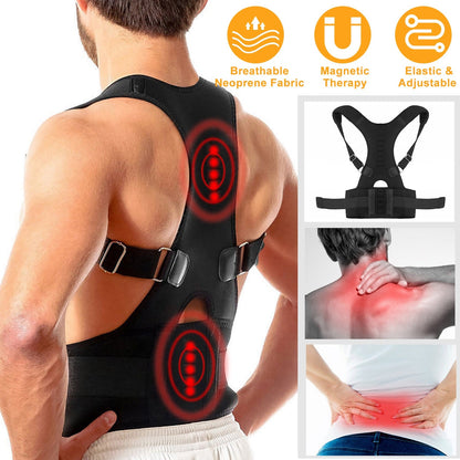 Posture Corrector Back Brace with Magnetic Lumbar Support