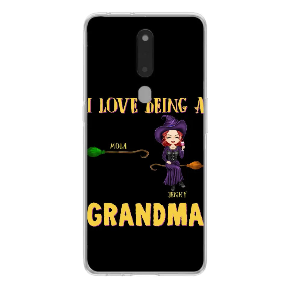 Personalized Witch Grandma Phone Case - Gift Idea For Halloween/Witch/Grandma - Up to 8 Kids - I Love Being A Grandma - Case For Oppo/Xiaomi/Huawei