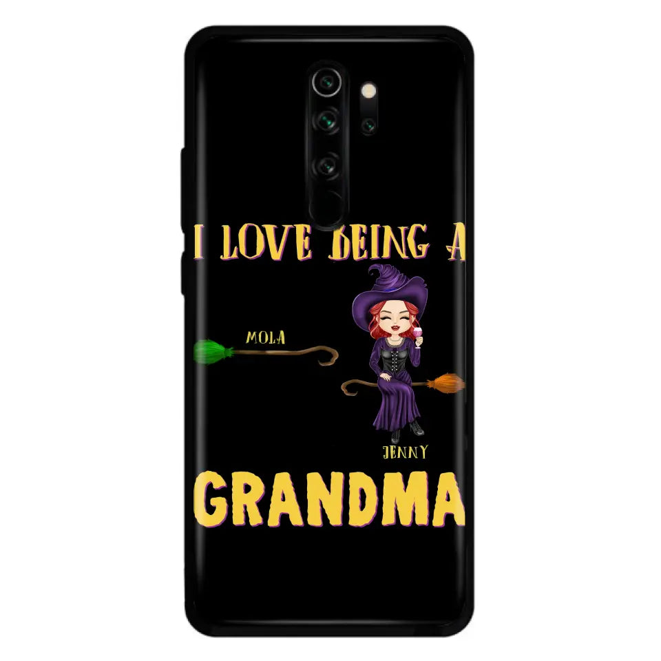 Personalized Witch Grandma Phone Case - Gift Idea For Halloween/Witch/Grandma - Up to 8 Kids - I Love Being A Grandma - Case For Oppo/Xiaomi/Huawei