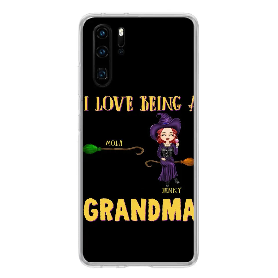 Personalized Witch Grandma Phone Case - Gift Idea For Halloween/Witch/Grandma - Up to 8 Kids - I Love Being A Grandma - Case For Oppo/Xiaomi/Huawei