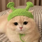 Pet Hat Dog And Pet Headwear Cute 3D Knitted Wool Bonnet Finished Cat Item