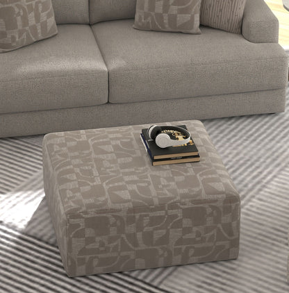 Zeke - Cocktail Ottoman - Cloud