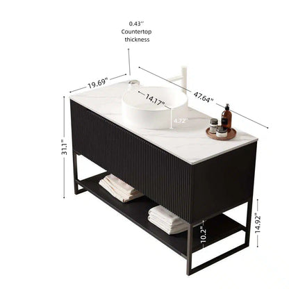 Tulio 48" Bathroom Vanity with Sink and Storage Cabinet