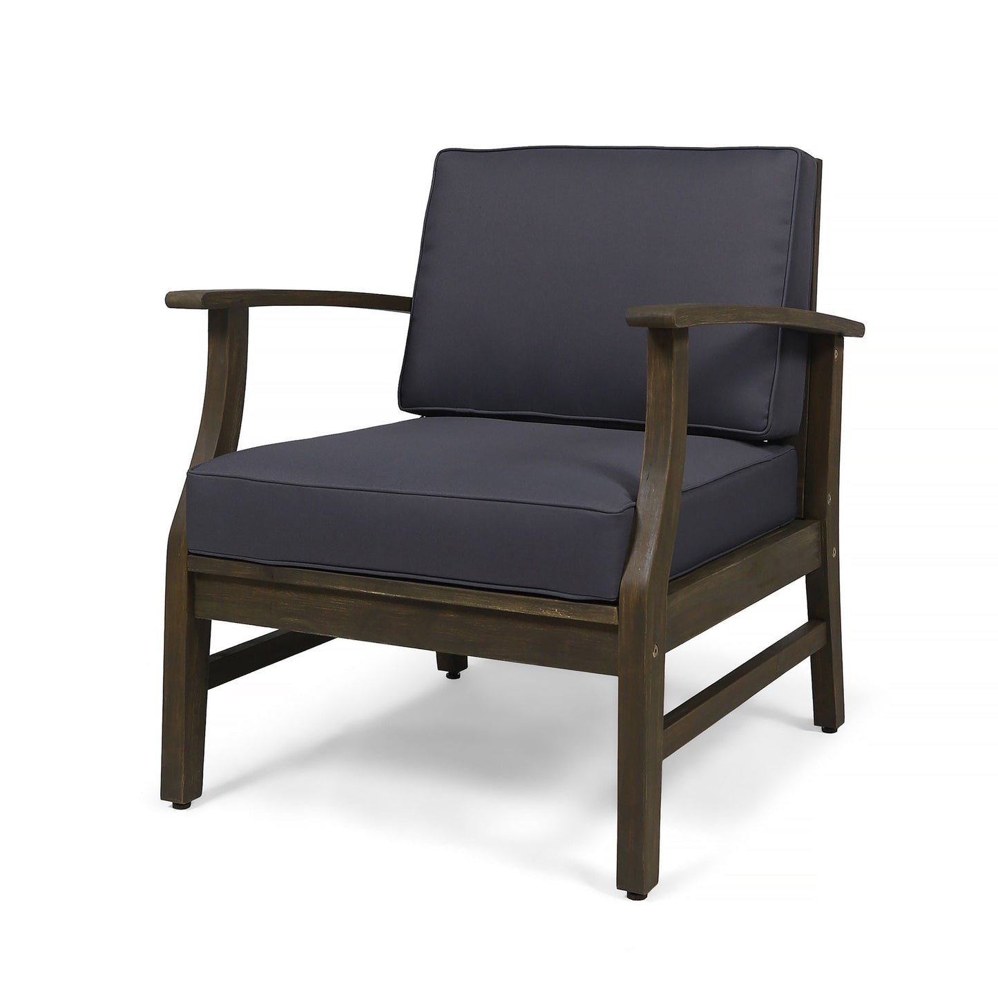 Perla Contemporary Club Chair with Water Resistant Cushion