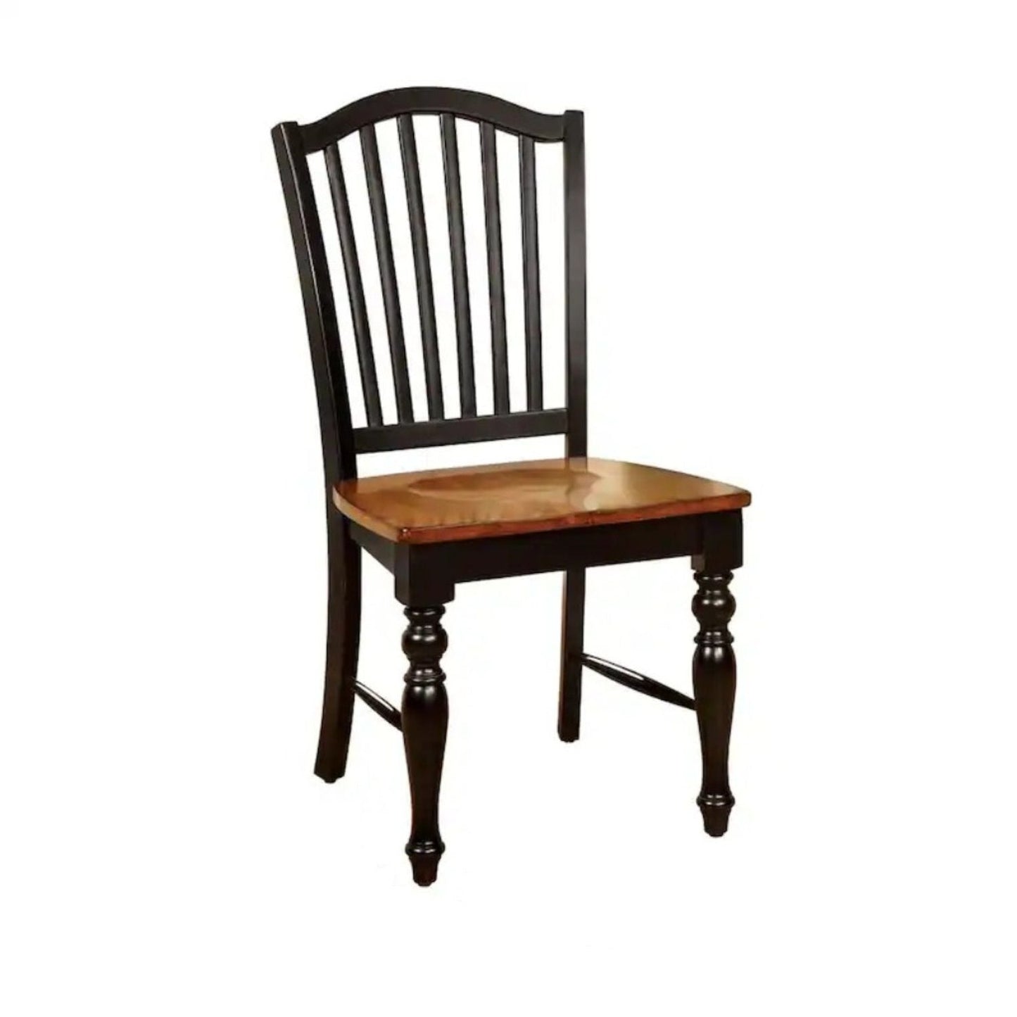 Dining Side Chairs (Set of 2) - Black / Oak