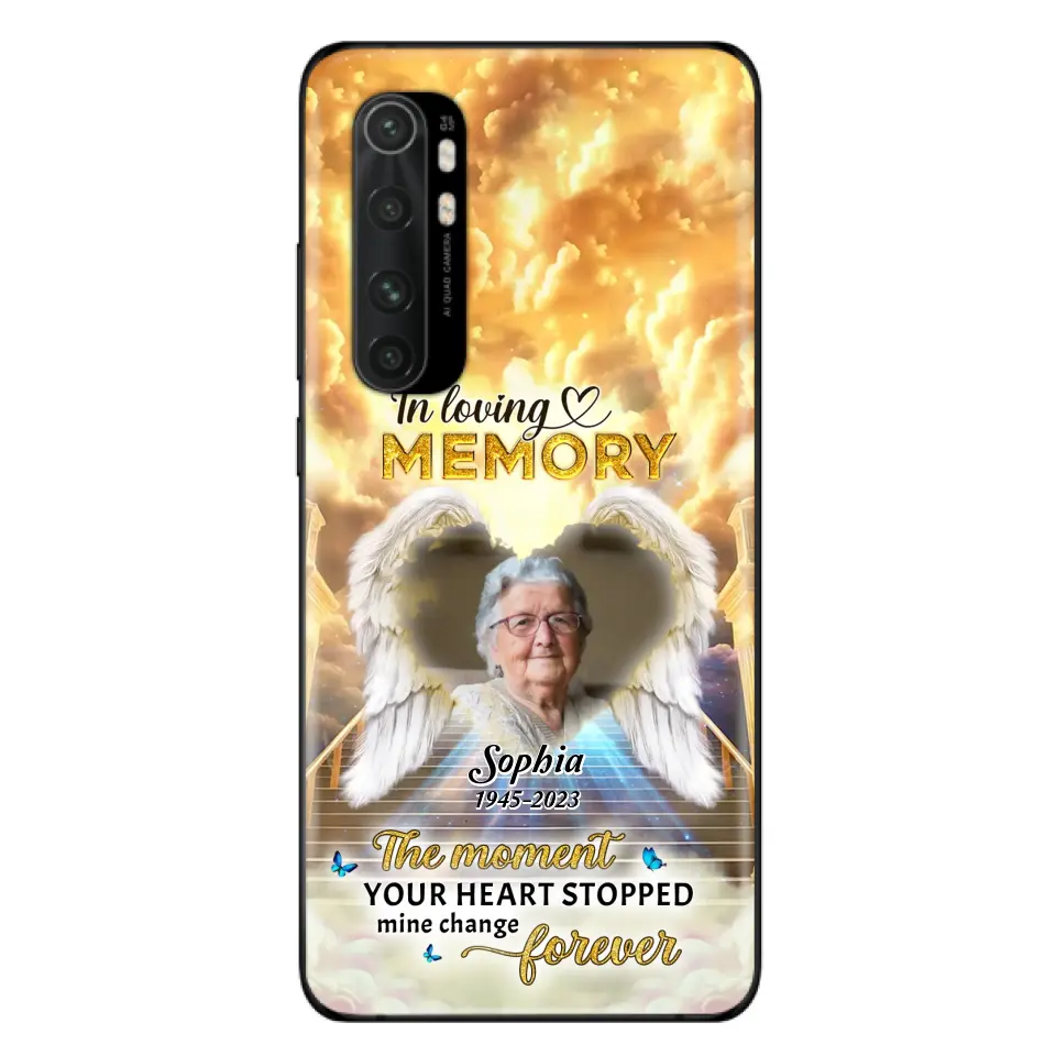 Personalized Photo Memorial Phone Case - Memorial Gift For Loss Of Family Member - The Moment Your Heart Stopped Mine Changed Forever - Oppo/ Huawei/ Xiaomi
