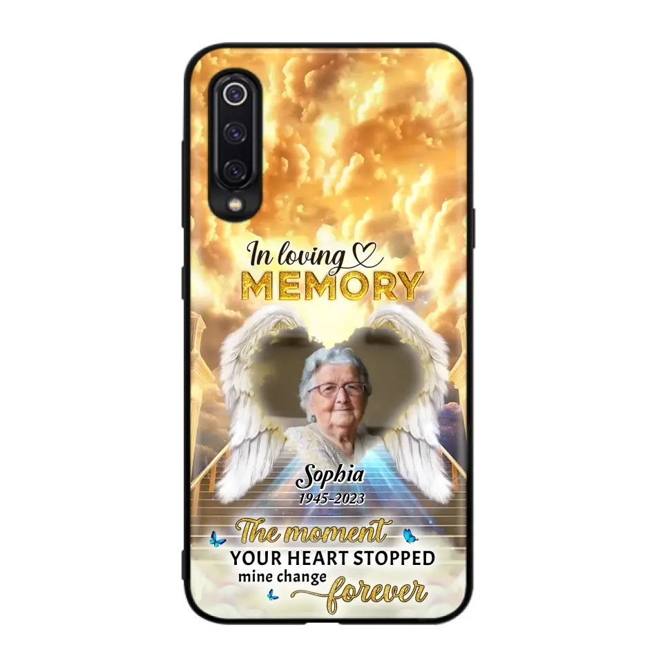 Personalized Photo Memorial Phone Case - Memorial Gift For Loss Of Family Member - The Moment Your Heart Stopped Mine Changed Forever - Oppo/ Huawei/ Xiaomi