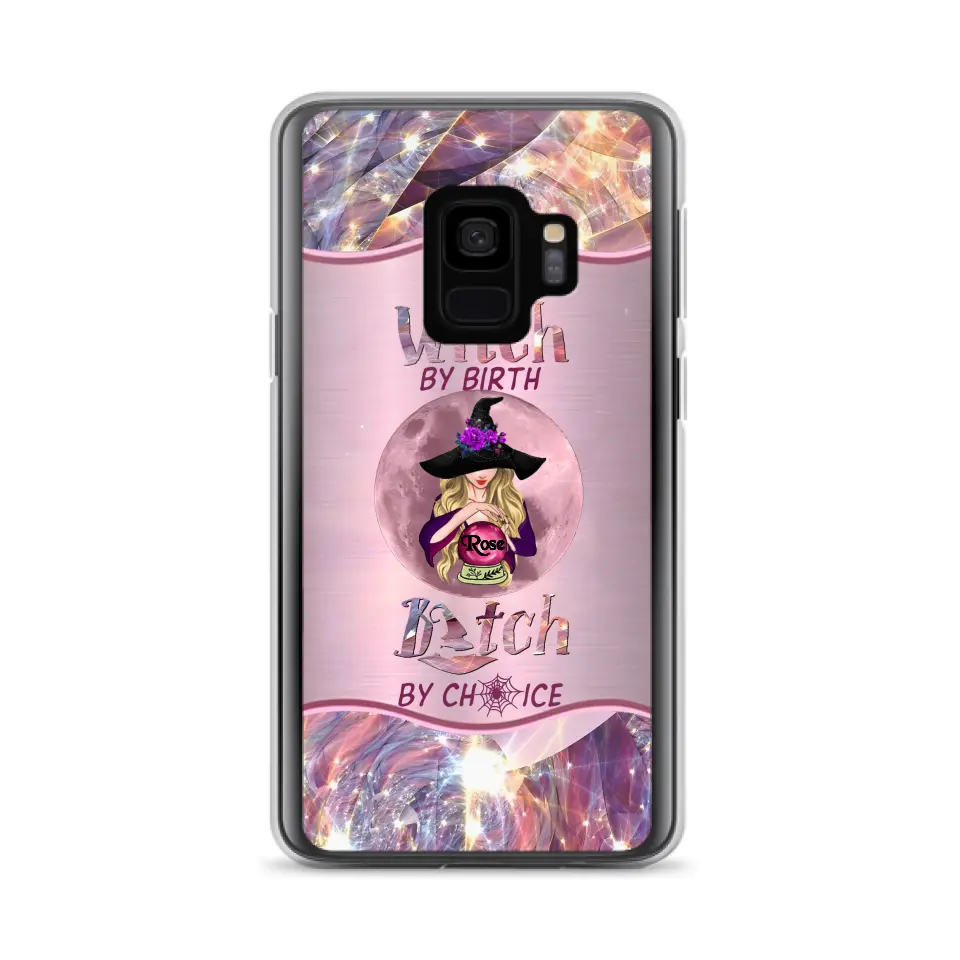 Personalized Witch Phone Case - Halloween Gift Idea For Witch Lovers - Case For iPhone/Samsung  - Witch By Birth Bitch By Choice