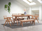 Valentina - 6 Pieces Patio Furniture Set - Rattan / Natural
