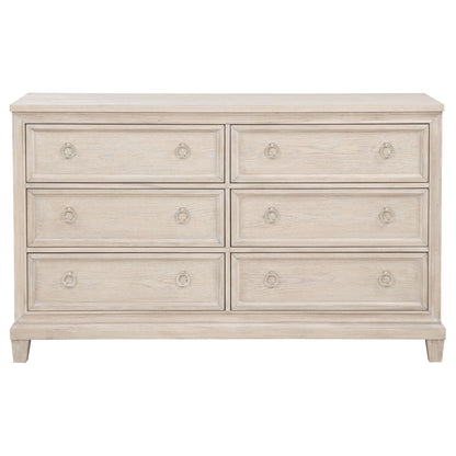 Pembroke 6-drawer Bedroom Dresser Cabinet Washed Oak