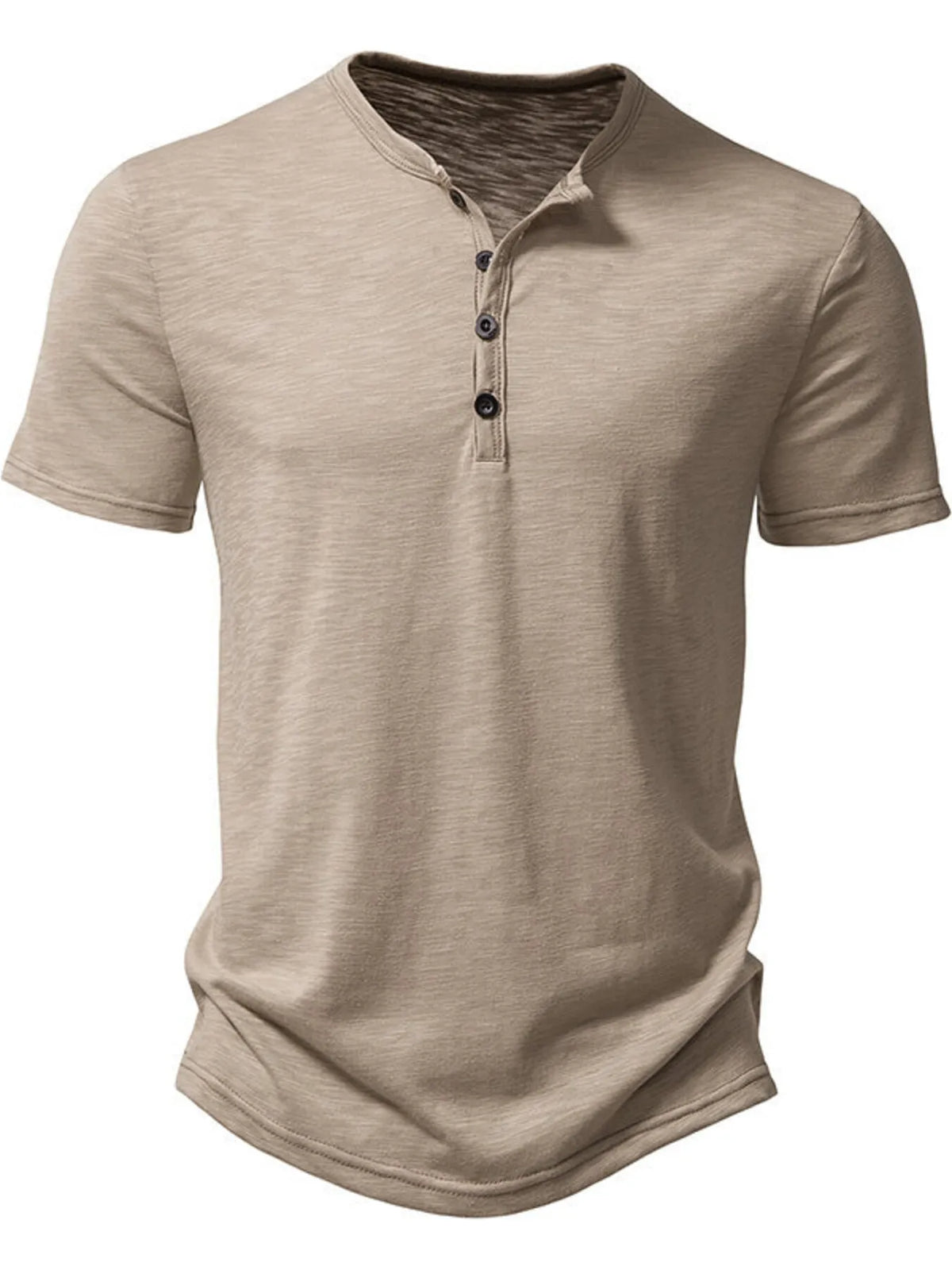 Men's Button Detail Short Sleeve Top
