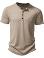 Men's Button Detail Short Sleeve Top