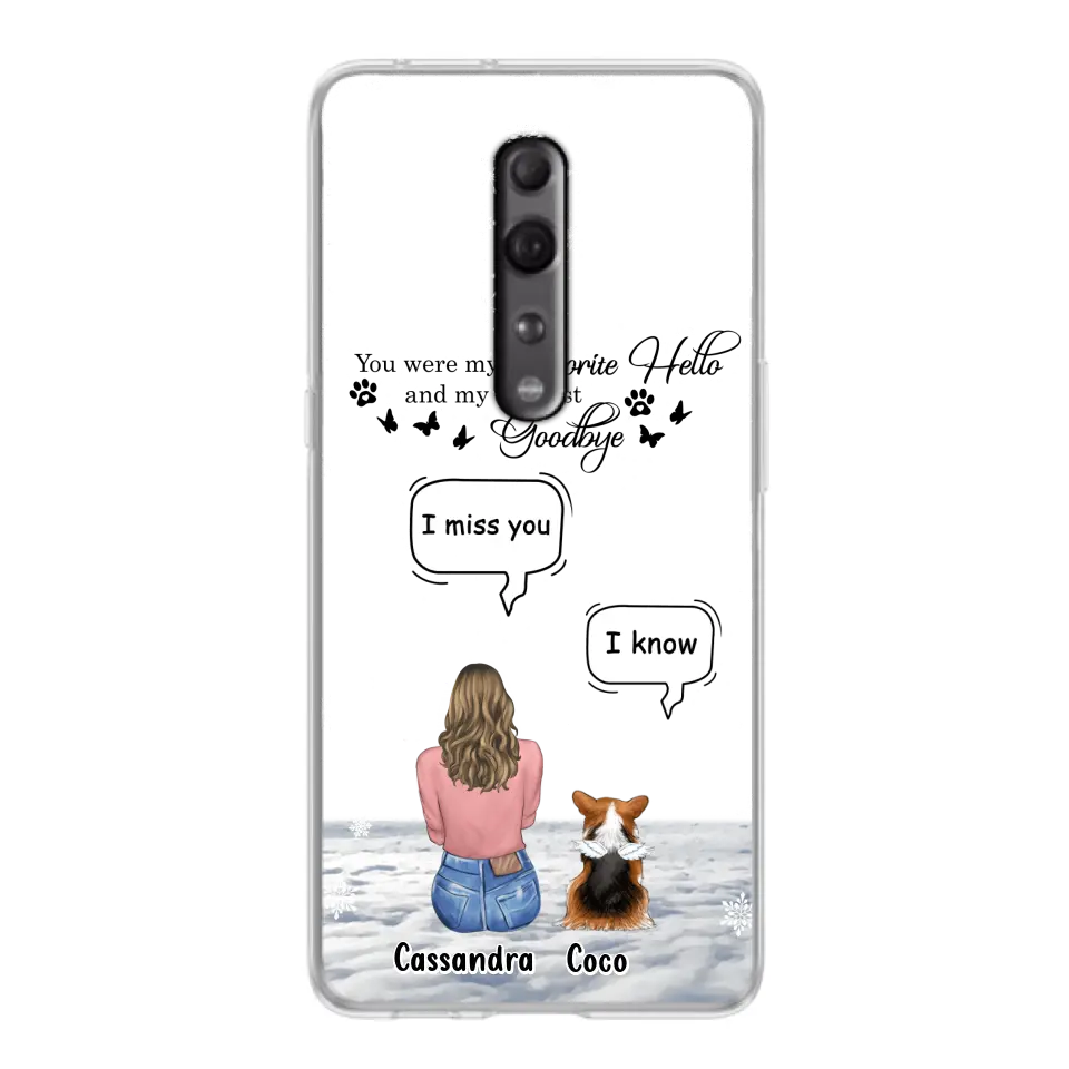 Personalized Pet Phone Case - Up to 4 Pets - Gift Idea For Couple/Dog/Cat Lover - You Were My Favorite Hello And My Hardest Goodbye - Case For Oppo/Xiaomi/Huawei