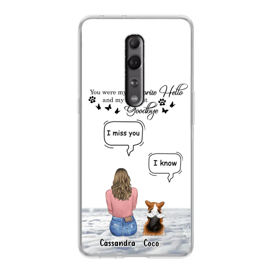 Personalized Pet Phone Case - Up to 4 Pets - Gift Idea For Couple/Dog/Cat Lover - You Were My Favorite Hello And My Hardest Goodbye - Case For Oppo/Xiaomi/Huawei
