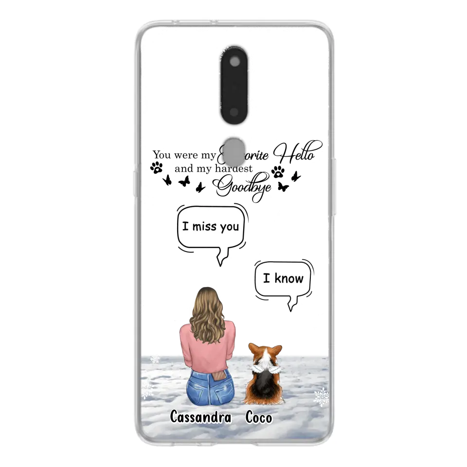 Personalized Pet Phone Case - Up to 4 Pets - Gift Idea For Couple/Dog/Cat Lover - You Were My Favorite Hello And My Hardest Goodbye - Case For Oppo/Xiaomi/Huawei