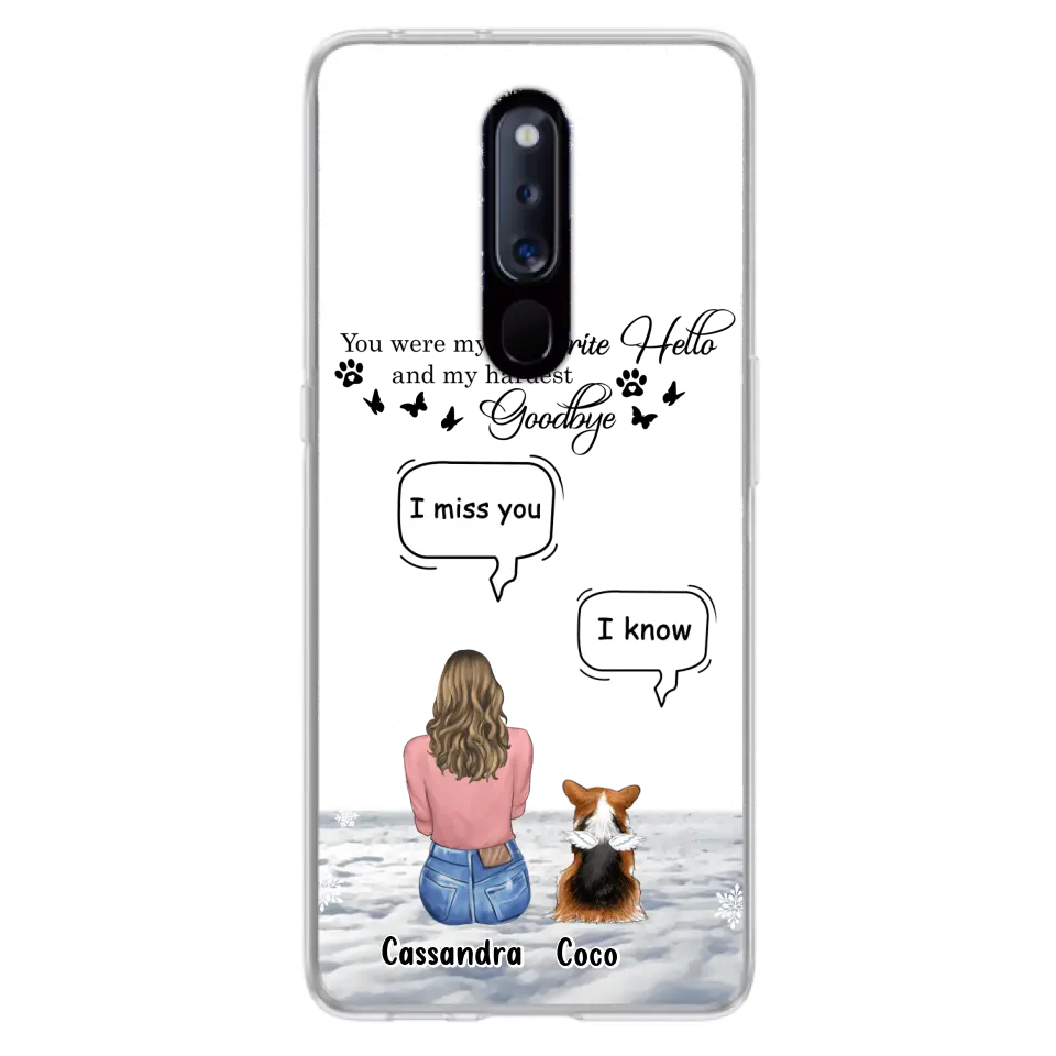 Personalized Pet Phone Case - Up to 4 Pets - Gift Idea For Couple/Dog/Cat Lover - You Were My Favorite Hello And My Hardest Goodbye - Case For Oppo/Xiaomi/Huawei