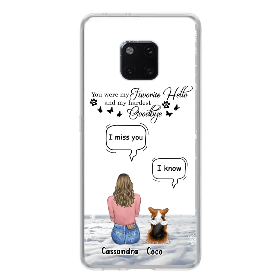 Personalized Pet Phone Case - Up to 4 Pets - Gift Idea For Couple/Dog/Cat Lover - You Were My Favorite Hello And My Hardest Goodbye - Case For Oppo/Xiaomi/Huawei