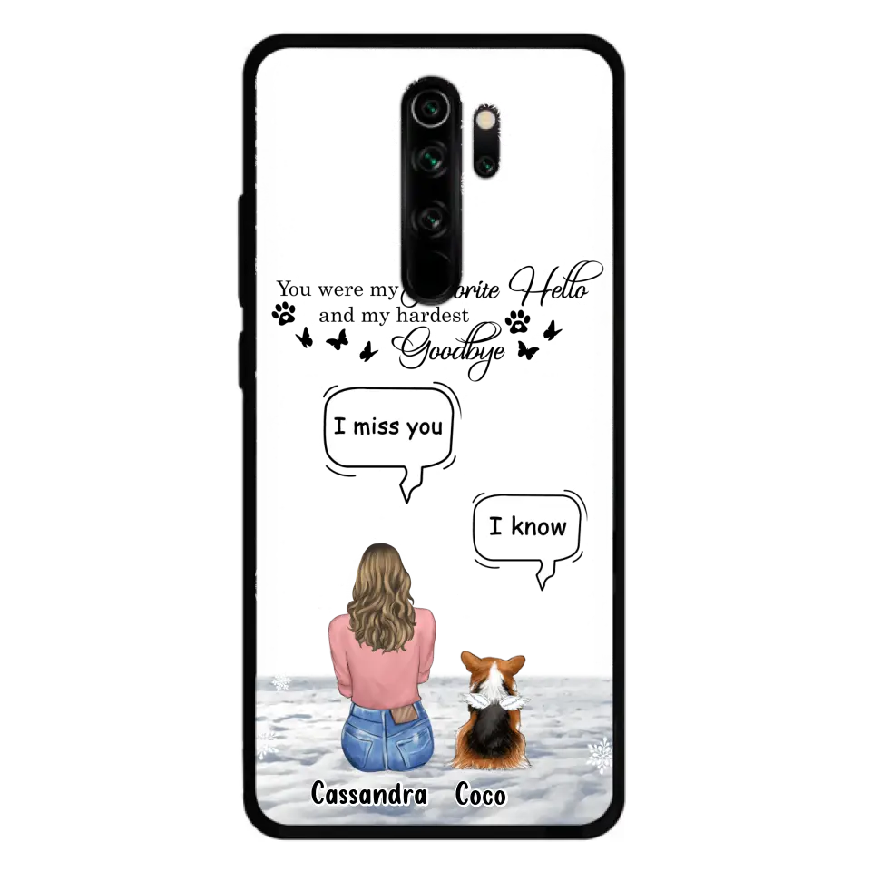 Personalized Pet Phone Case - Up to 4 Pets - Gift Idea For Couple/Dog/Cat Lover - You Were My Favorite Hello And My Hardest Goodbye - Case For Oppo/Xiaomi/Huawei
