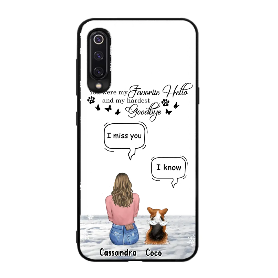 Personalized Pet Phone Case - Up to 4 Pets - Gift Idea For Couple/Dog/Cat Lover - You Were My Favorite Hello And My Hardest Goodbye - Case For Oppo/Xiaomi/Huawei