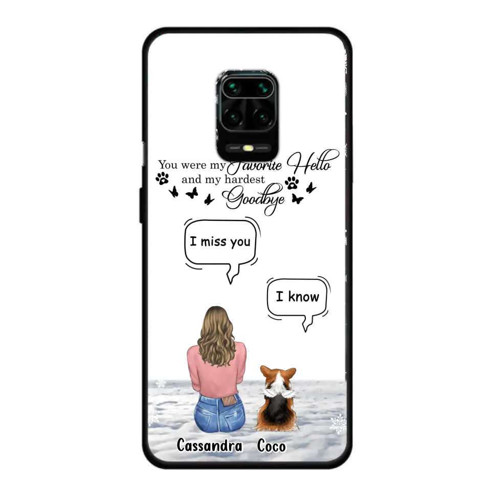 Personalized Pet Phone Case - Up to 4 Pets - Gift Idea For Couple/Dog/Cat Lover - You Were My Favorite Hello And My Hardest Goodbye - Case For Oppo/Xiaomi/Huawei