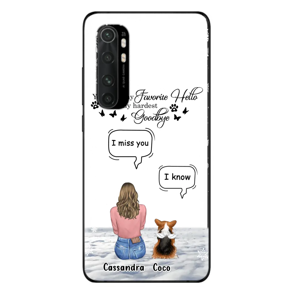 Personalized Pet Phone Case - Up to 4 Pets - Gift Idea For Couple/Dog/Cat Lover - You Were My Favorite Hello And My Hardest Goodbye - Case For Oppo/Xiaomi/Huawei