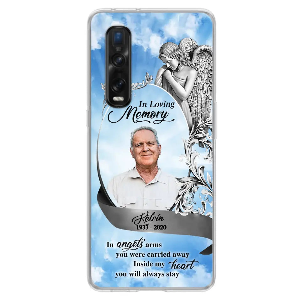 Custom Personalized Memorial Photo Phone Case - Memorial Gift Idea for Family - Inside My Heart You Will Always Stay - Case For Oppo/Xiaomi/Huawei