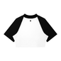 Loki & Ivy Women’s Color Block Raglan Crop T-Shirt