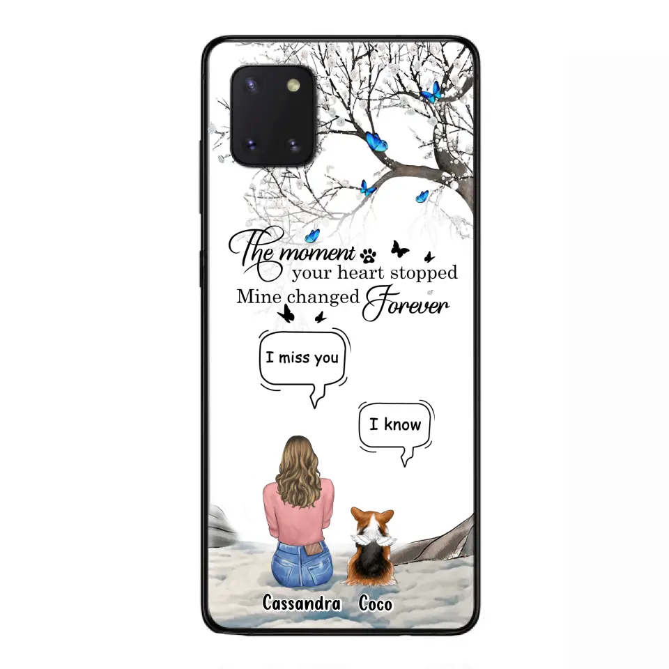 Personalized Pet Phone Case - Up to 4 Pets - Gift Idea For Couple/Dog/Cat Lover - The Moment Your Heart Stopped Mine Changed Forever - Case For iPhone/Samsung