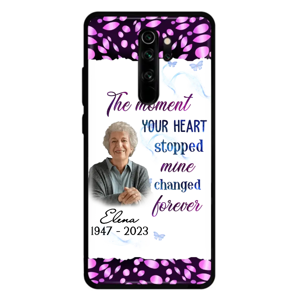 Custom Personalized Memorial Photo Phone Case - Memorial Gift For Family Member - Upload Photo - Case For Oppo/Xiaomi/Huawei - The Moment Your Heart Stopped Mine Changed Forever