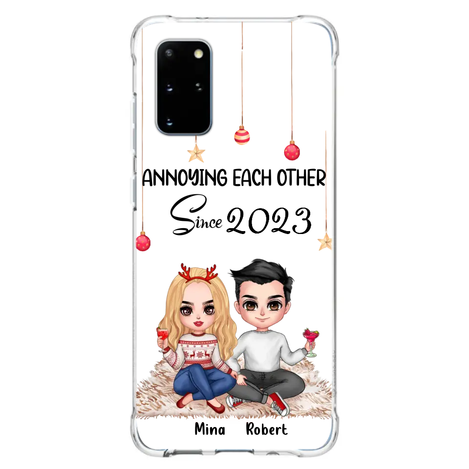 Custom Personalized Couple Phone Case - Christmas  Gift Idea For Couple - Annoying Each Other Since 2023 - Case for iPhone/Samsung