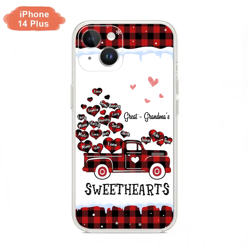 Personalized Grandma Phone Case - Gift Idea For Grandma - Up to 20 Children - Great Grandma's Sweethearts - Case For iPhone/Samsung