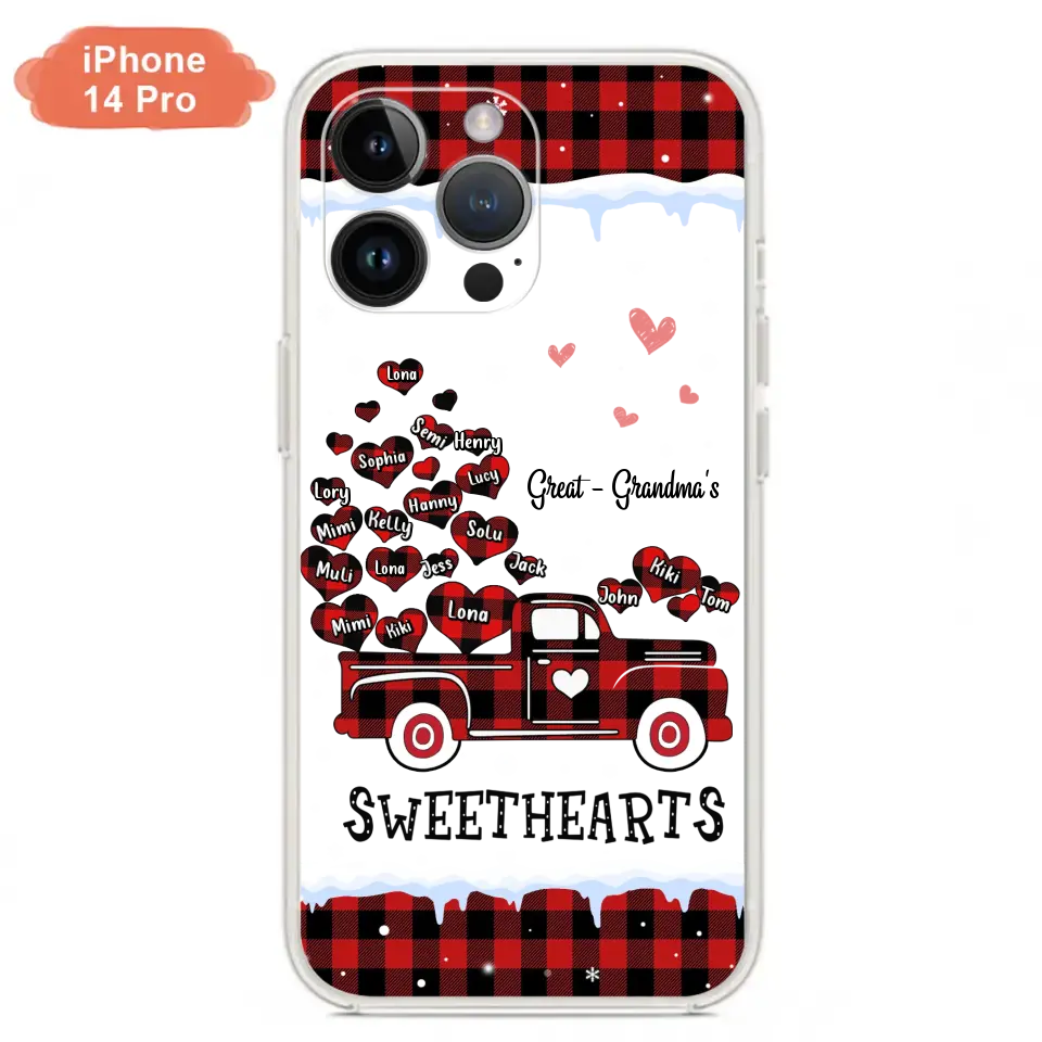 Personalized Grandma Phone Case - Gift Idea For Grandma - Up to 20 Children - Great Grandma's Sweethearts - Case For iPhone/Samsung