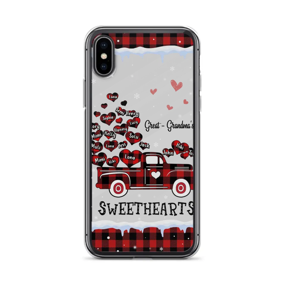 Personalized Grandma Phone Case - Gift Idea For Grandma - Up to 20 Children - Great Grandma's Sweethearts - Case For iPhone/Samsung